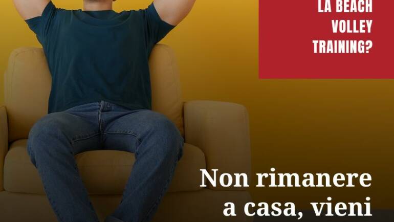 Non rimanere a casa, vieni ad allenarti con noi!