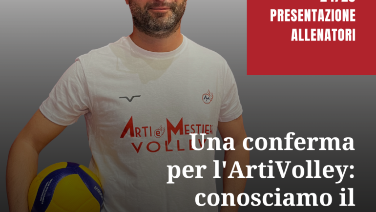 Una conferma per l’ArtiVolley: conosciamo il secondo allenatore